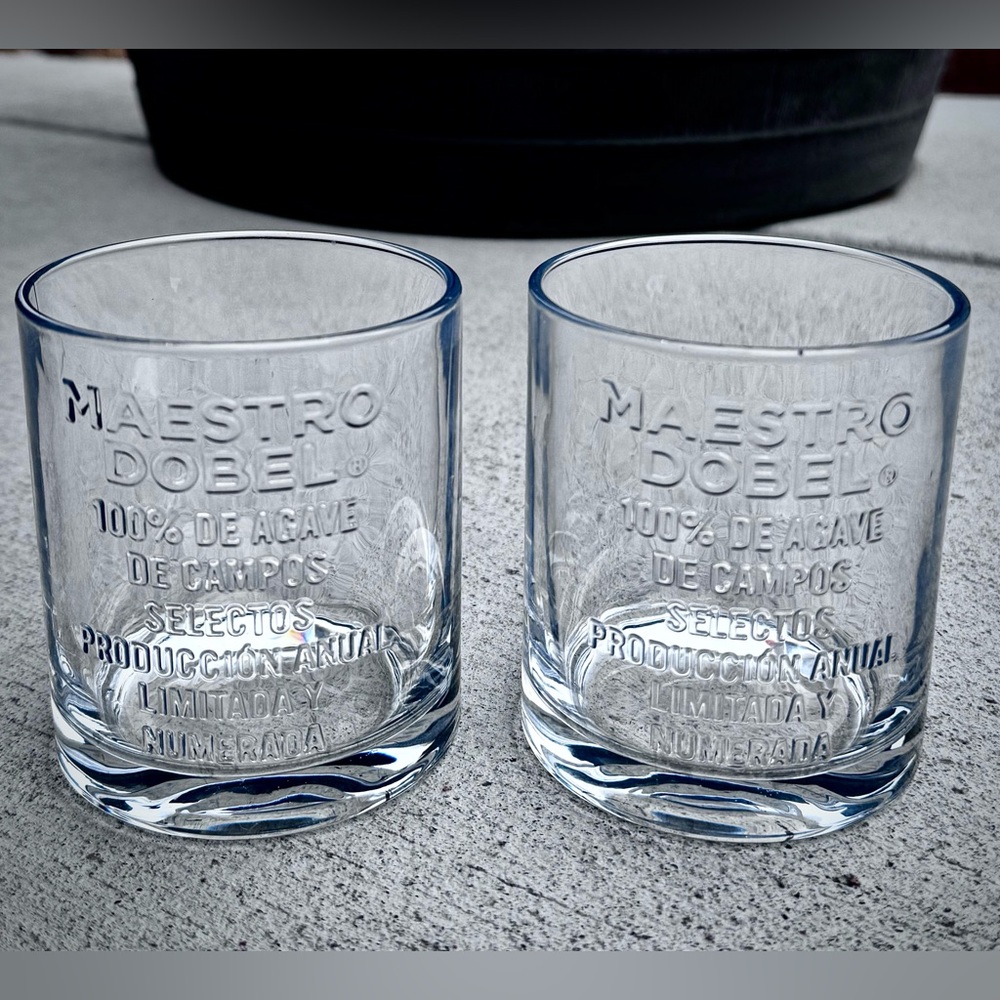 Maestro Dobel Tequila Weighted Base Rocks Glasses, Set of 2